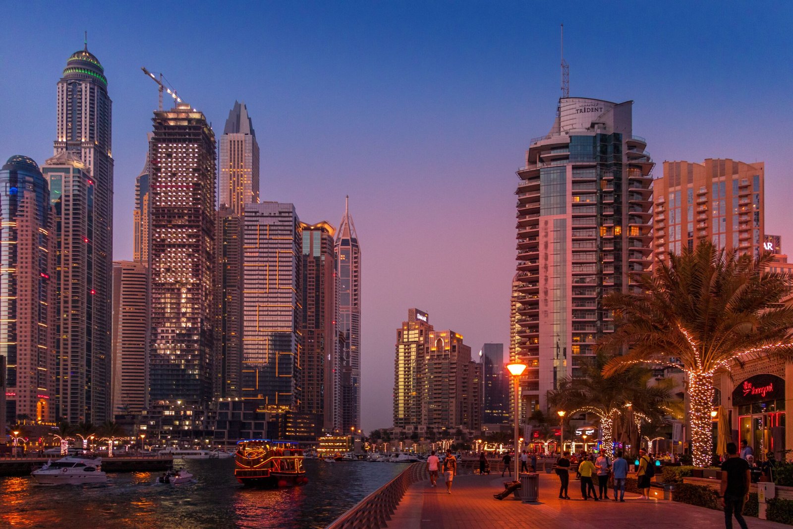 Dubai skyline with Burj Khalifa